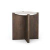 Mercana Bianca Accent Table ANGLED VIEW