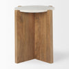Mercana Bianca Accent Table side view 