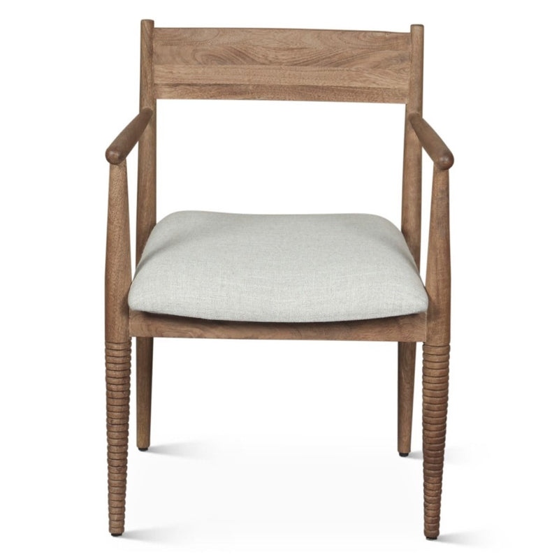 Bijou Upholstered Dining Chair - Natural Brown – Artesanos Design ...