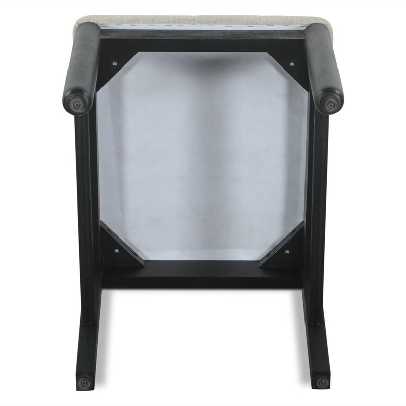 Bilboa 18" Upholstered Dining Chair FBB-DC18BLK underside 