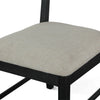 Bilboa 18" Upholstered Dining Chair FBB-DC18BLK seat view 