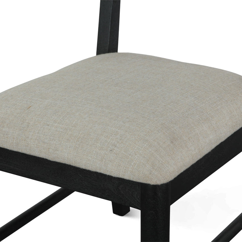 Bilboa 18" Upholstered Dining Chair FBB-DC18BLK seat view 