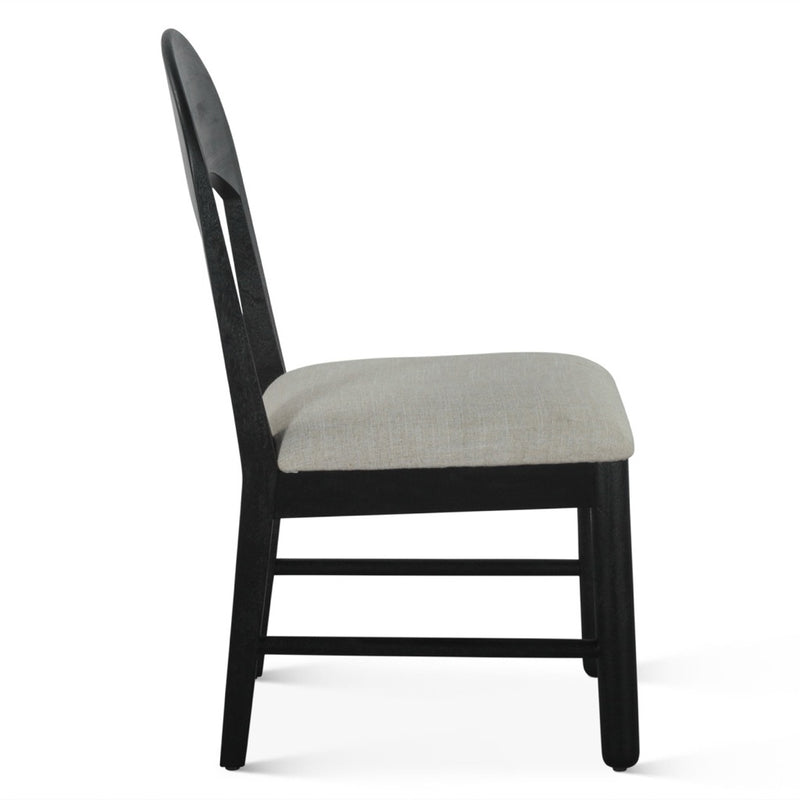 HTD Bilboa 18" Upholstered Dining Chair side view 