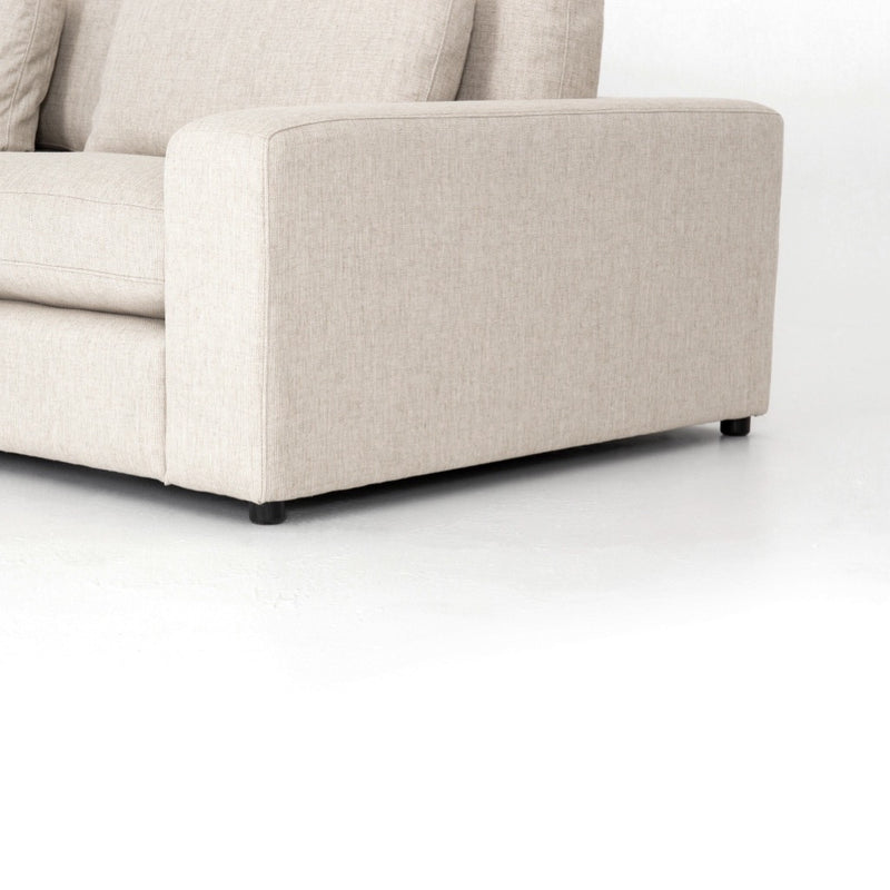 Four Hands Bloor 5-Piece Sectional side arm view