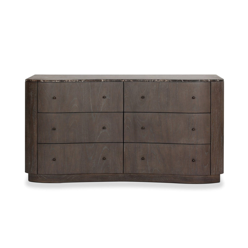 espresso dresser Four Hands Boa 6 Drawer Victorian tennis dress | drawers with precision Style:Santa omnitest
