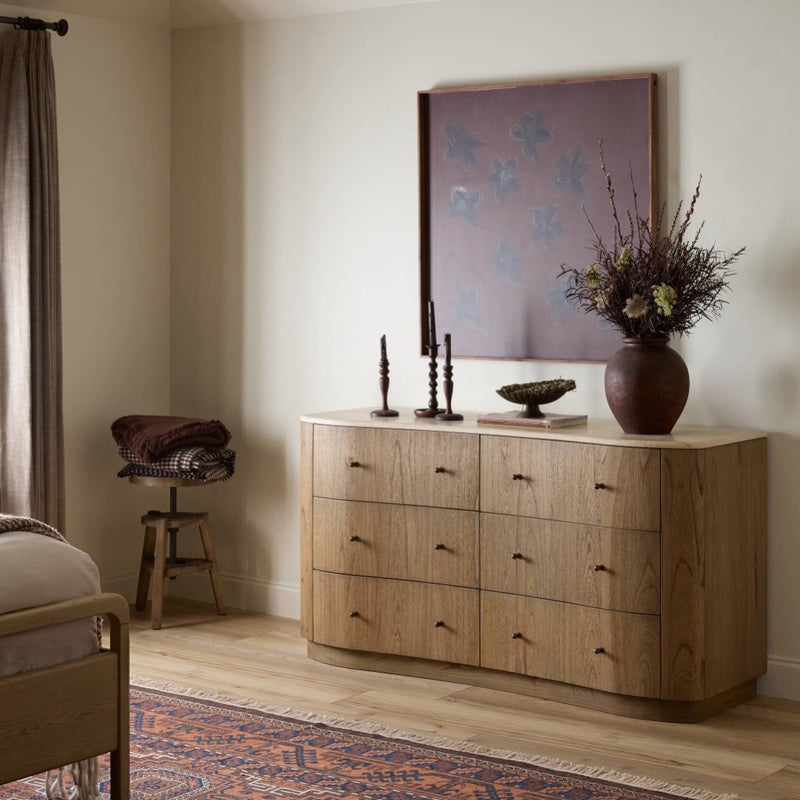 Boa 6 Drawer Dresser 249215-001 staged view 