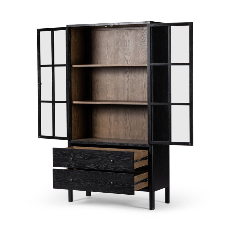 Bolsa Cabinet 236339-005 angled open door and drawer view 