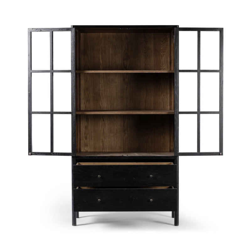 Four Hands Bolsa Cabinet open door view 