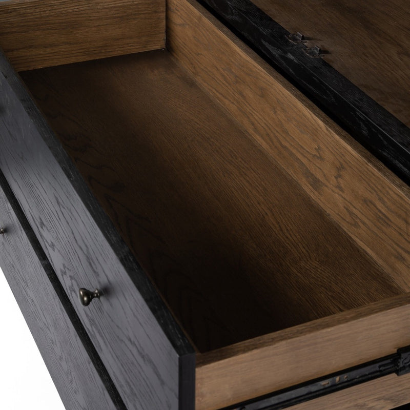 Four Hands Bolsa Cabinet open drawer view 