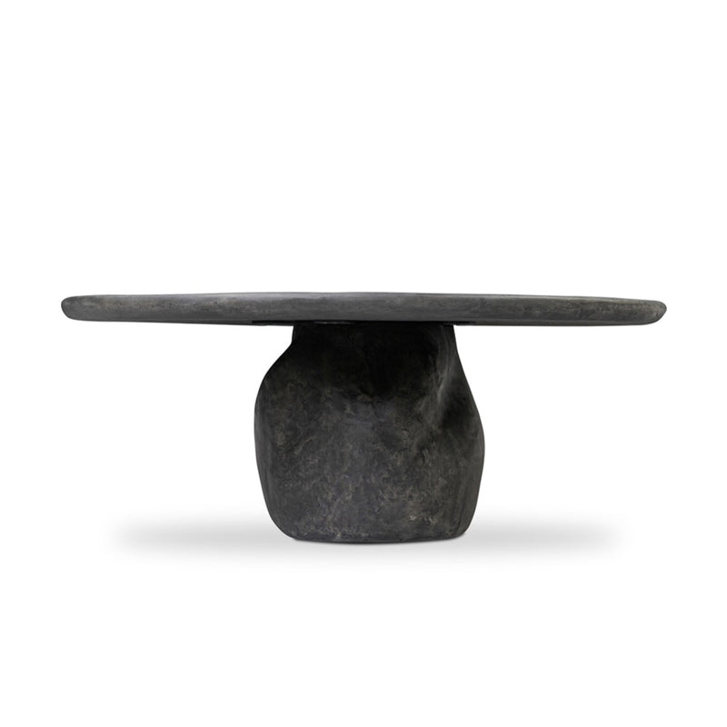 Four Hands Bomba Coffee Table — Textured Black Concrete | Artesanos