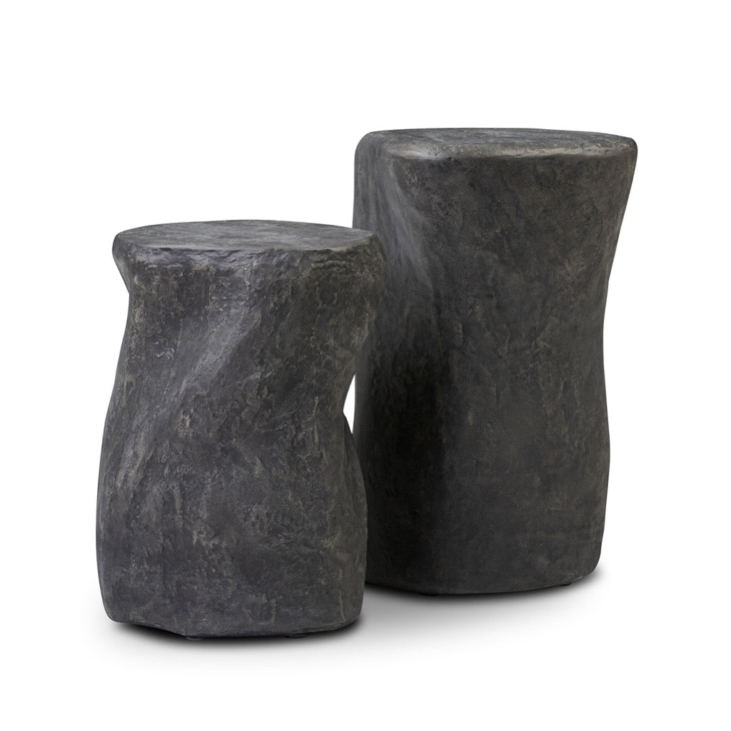 Four Hands Bomba End Table Set angled view 