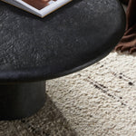 Bonnie Coffee Table Textured Black Concrete Staged View Detail 240086-001