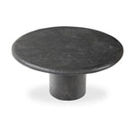 Bonnie Coffee Table Textured Black Concrete Top Angled View 240086-001
