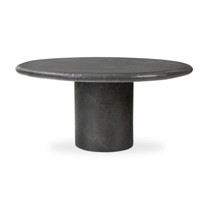 Bonnie Coffee Table Textured Black Concrete Angled View 240086-001