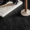 Bonnie Dining Table Textured Black Concrete Staged View Tabletop Four Hands