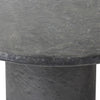 Bonnie Dining Table Textured Black Concrete Rounded Edge Detail Four Hands