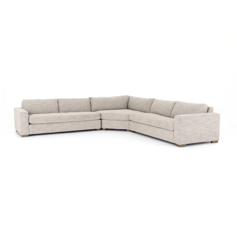 Boone 3-Piece Sectional CKEN-29964-829P-S1 angled view 138" 