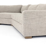 Boone 3-Piece Sectional CKEN-29964-829P-S1 side view with leg