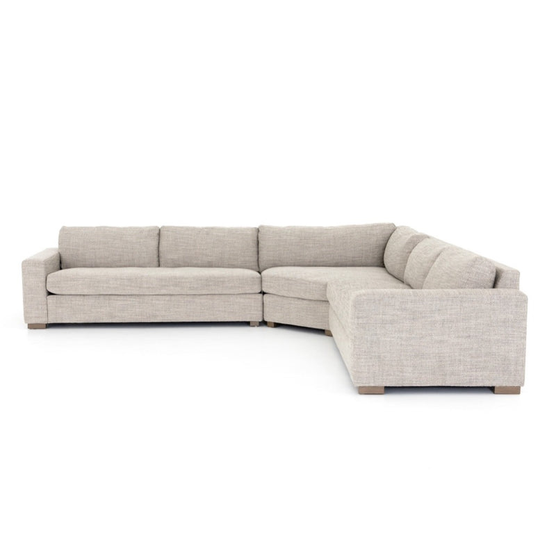 Four Hands Boone 3-Piece Sectional side view 138" 