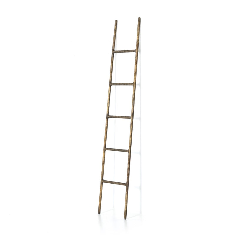 Boothe Ladder Antique Brass Angled View 224650-001