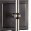 Mercana Bourgeois Wall Sconce brown metal base 