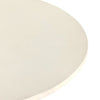 Bowman Outdoor Coffee Table White Concrete Rounded Tabletop Four Hands