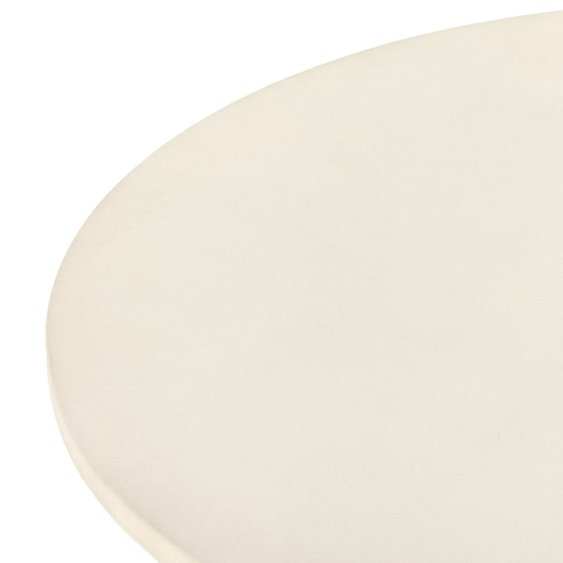 Bowman Outdoor Coffee Table White Concrete Rounded Edge 105440-003