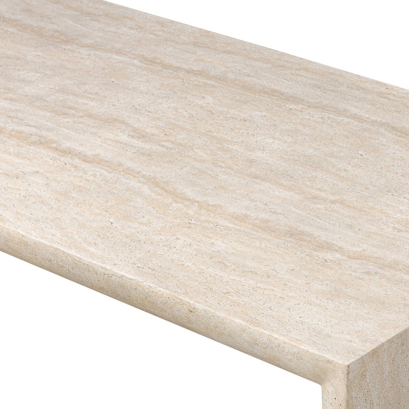 Four Hands Brad Coffee Table - Faux Travertine