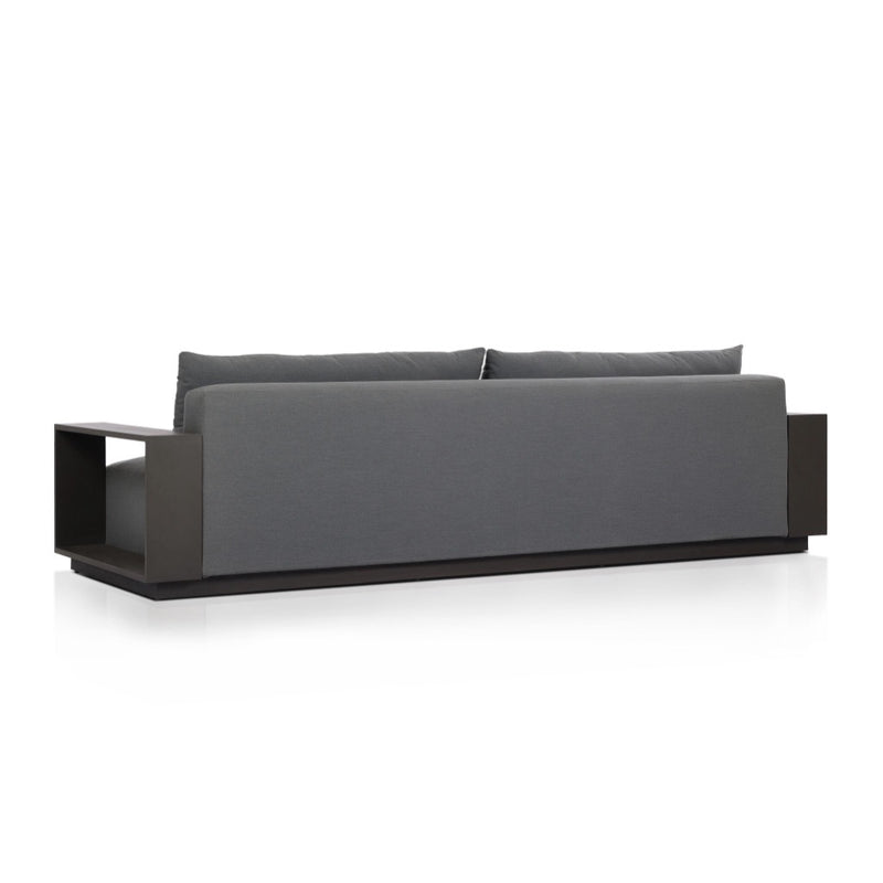 Branford Outdoor Metal Sofa 106" 247617-002 angled back view 