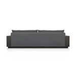 Four Hands Branford Outdoor Metal Sofa 106" back view 