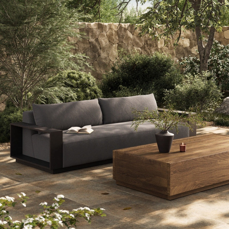 Branford Outdoor Metal Sofa 106" 247617-002 staged view 