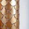 Brasseur Wall Sconce 65389 gold metal shade pattern
 