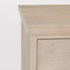 Mercana Braxton Accent Cabinet top corner view 