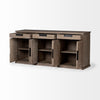 Mercana Braxton Sideboard angled open door view 