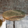 Breton Accent Table - Green Bidasar Marble