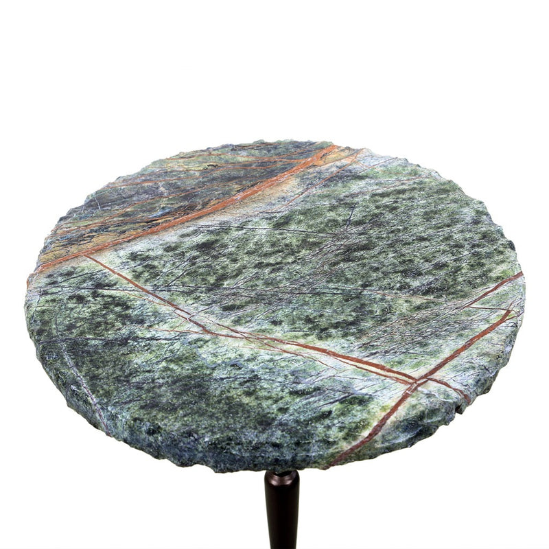 HTD Breton Accent Table marble top view 