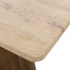 Breton Console Table FBT-CN72TRWN travertine top view 