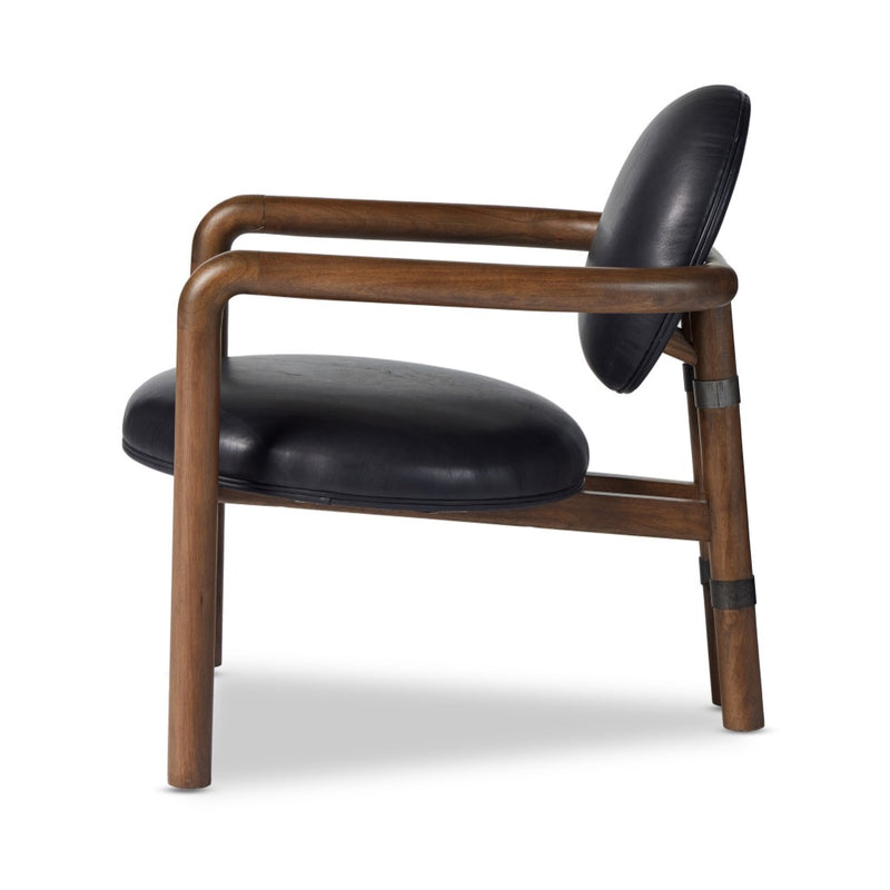 Bria Chair Heirloom Black Side View Four Hands