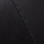 Brickel Backless Bench Heirloom Black Leather Detail 239077-001