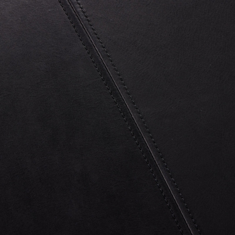 Brickel Backless Bench Heirloom Black Leather Detail 239077-001