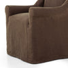 Four Hands Bridges Slipcover Dining Armchair Brussels Coffee Base
