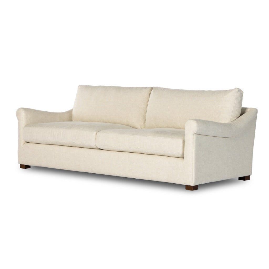 Bridges Sofa Brussels Natural Angled View Four Hands