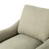 Bridges Swivel Chair Brussels Khaki Belgian Linen Cushion 233228-003