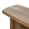 Brinton Console Table Rustic Oak Veneer Tabletop Edge 234610-004