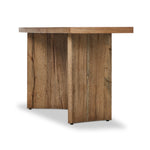 Four Hands Brinton Console Table Rustic Oak Veneer Angled View