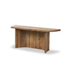 Brinton Console Table Rustic Oak Veneer Angled View 234610-004