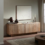 Four Hands Brinton Sideboard Rustic Oak Veneer Staged View in Living Room