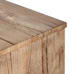 Brinton Sideboard Rustic Oak Veneer To Corner Detail Four Hands