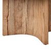 Brinton Square Dining Table Rustic Oak Veneer Curved Base Detail 234603-004