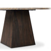 Four Hands Brisa Round Dining Table Square Base